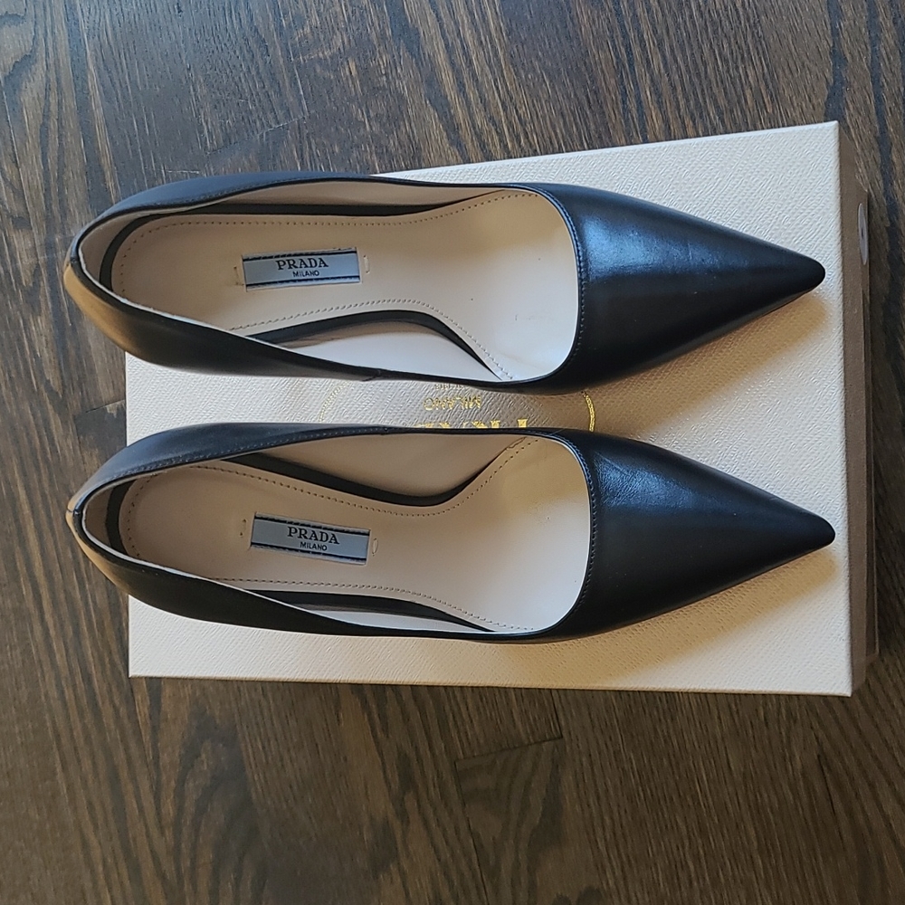 Black Prada heels, size 38